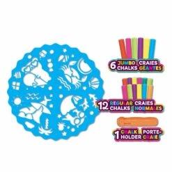 Ensemble De Pochoirs Géants Pour Craies -Périphériques De Jeu 257800129