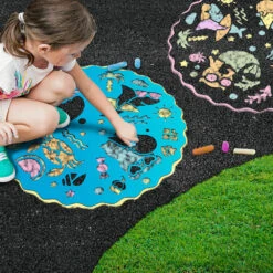 Ensemble De Pochoirs Géants Pour Craies -Périphériques De Jeu 257800129 3