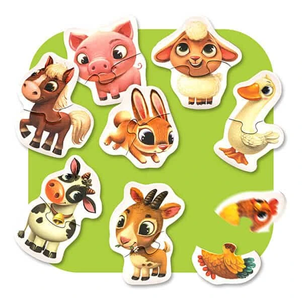 Puzzlika – Casse-tête 8 En 1 – Animaux De La Ferme 3 Puzzlika – Casse-tête 8 En 1 – Animaux De La Ferme