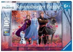 Ravensburger – Casse-tête 100 XXL Pcs – La Reine Des Neiges 2 – La Magie De La Forêt