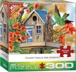 Eurographics – Casse-tête 300 XL Pcs – Trumpet Vines & Tree Sparrows