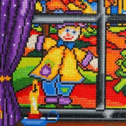 Jacarou – Broderie De Diamants 40 X 40 – Automne -Périphériques De Jeu AUTOMNECLOSEUP