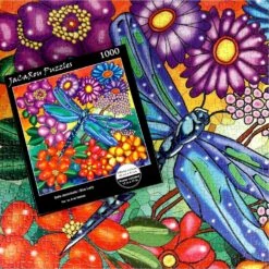 Jacarou – Casse-tête 1000 Pcs – Belle Demoiselle -Périphériques De Jeu BLUE LADY BOX ON PUZZLE 1800 980x980 1