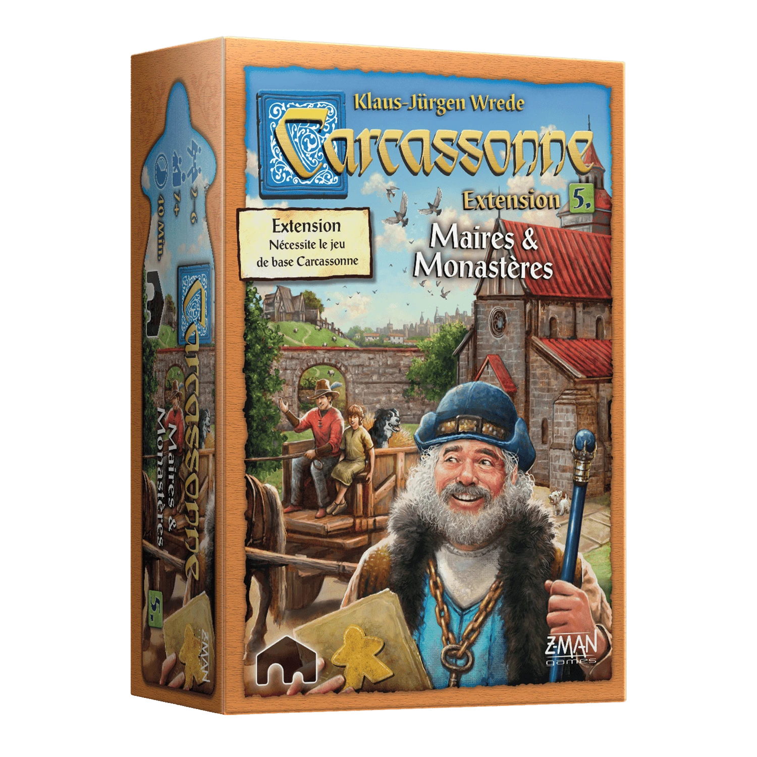 Carcassonne – Extension #5 Maires Et Monastères 3 Carcassonne – Extension #5 Maires Et Monastères