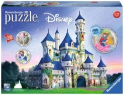 Ravensburger – Casse-tête Disney 3D – Château Disney -Périphériques De Jeu Casse tete Ravensburger Chateau Disney 216 morceaux Cadeaux Chez Guy