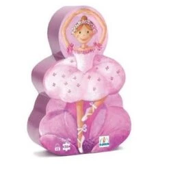 Djeco – Casse-tête Silhouette 36 Pcs – La Ballerine à La Fleur