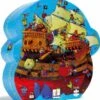 Djeco – Casse-tête Silhouette 54 Pcs – Le Bateau De Barberousse -Périphériques De Jeu Casse tete Silhouette Le Bateau de Barberousse 54 pcs Djeco Cadeaux Chez Guy