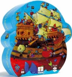 Djeco – Casse-tête Silhouette 54 Pcs – Le Bateau De Barberousse