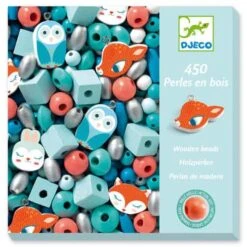 Djeco – Perles En Bois / Petits Animaux