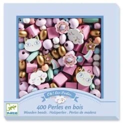 Djeco – Perles En Bois / Arc-en-ciel