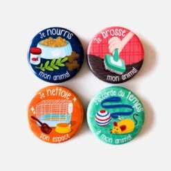 Minimo – Ensemble D’aimants  »Je Prends Soin De Mon Animal »