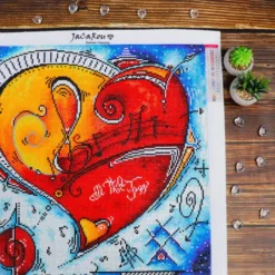 Jacarou – Broderie De Diamants 50 X 50 – All That Jazz -Périphériques De Jeu JAZZAMB