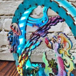 Jacarou – Lampe En Bois LED à Assembler – Sirène -Périphériques De Jeu MERMAID BLUE 1800 980x980 1