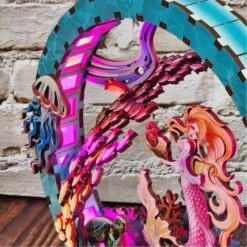 Jacarou – Lampe En Bois LED à Assembler – Sirène -Périphériques De Jeu MERMAID PINK 1800 980x980 1