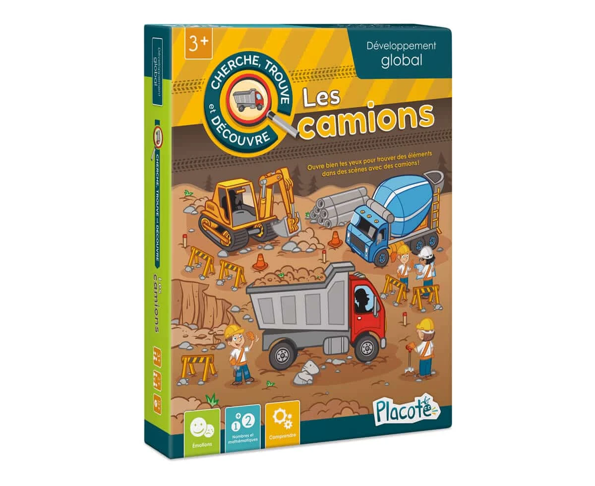 Placote – Cherche, Trouve Et Découvre : Les Camions 3 Placote – Cherche, Trouve Et Découvre : Les Camions