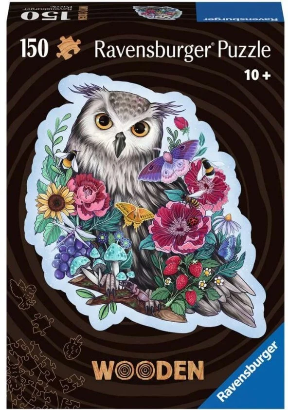 Ravensburger – Casse-tête 150 Pcs Wooden – Chouette Mystérieuse 3 Ravensburger – Casse-tête 150 Pcs Wooden – Chouette Mystérieuse