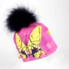 Tuque Papillons à Pompon Amovible – Taille XS 2 Tuque Papillons à Pompon Amovible – Taille XS -Périphériques De Jeu Tuque butterflies beanie with removable pompom for girls and women tuqueclaude thivierge lalitas art shop Cadeaux Chez Guy