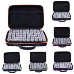Jacarou – Valise De 60 Pots De Rangement Pour Broderie De Diamants – Couleur Aléatoire -Périphériques De Jeu Valise de Rangement Jacarou Cadeaux Chez Guy 3