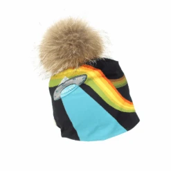Tuque Soucoupes Volantes à Pompon Amovible – Taille XS